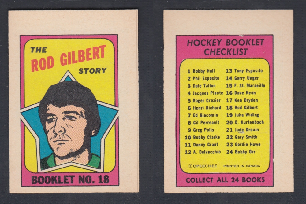 1971-72 O-PEE-CHEE STORY BOOKLET #18 R. GILBERT photo 1971-72 O-PEE-CHEE STORY BOOKLET #18 R. GILBERT photo