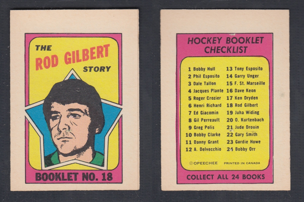1971-72 O-PEE-CHEE STORY BOOKLET #18 R. GILBERT photo 1971-72 O-PEE-CHEE STORY BOOKLET #18 R. GILBERT photo