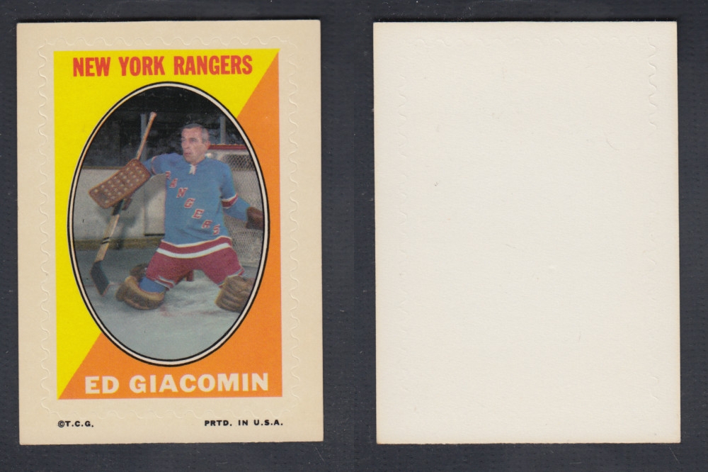 1970-71 O-PEE-CHEE STICKER STAMP E. GIACOMIN photo 1970-71 O-PEE-CHEE STICKER STAMP E. GIACOMIN photo