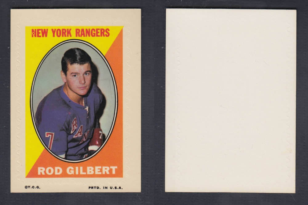 1970-71 O-PEE-CHEE STICKER STAMP R. GILBERT photo 1970-71 O-PEE-CHEE STICKER STAMP R. GILBERT photo