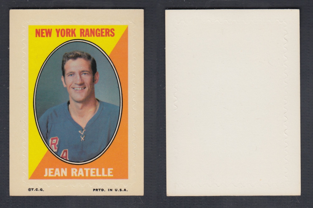 1970-71 O-PEE-CHEE STICKER STAMP J. RATELLE photo 1970-71 O-PEE-CHEE STICKER STAMP J. RATELLE photo