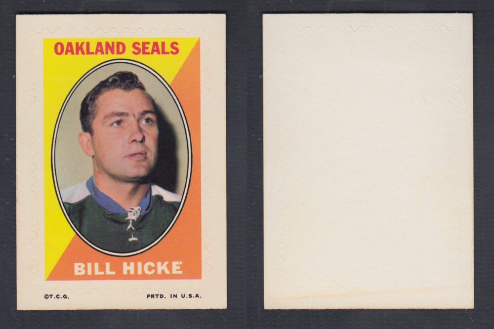 1970-71 O-PEE-CHEE STICKER STAMP B. HICKE photo 1970-71 O-PEE-CHEE STICKER STAMP B. HICKE photo