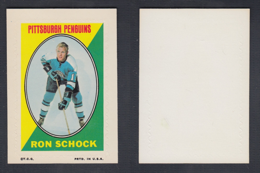 1970-71 O-PEE-CHEE STICKER STAMP R. SCHOCK photo 1970-71 O-PEE-CHEE STICKER STAMP R. SCHOCK photo