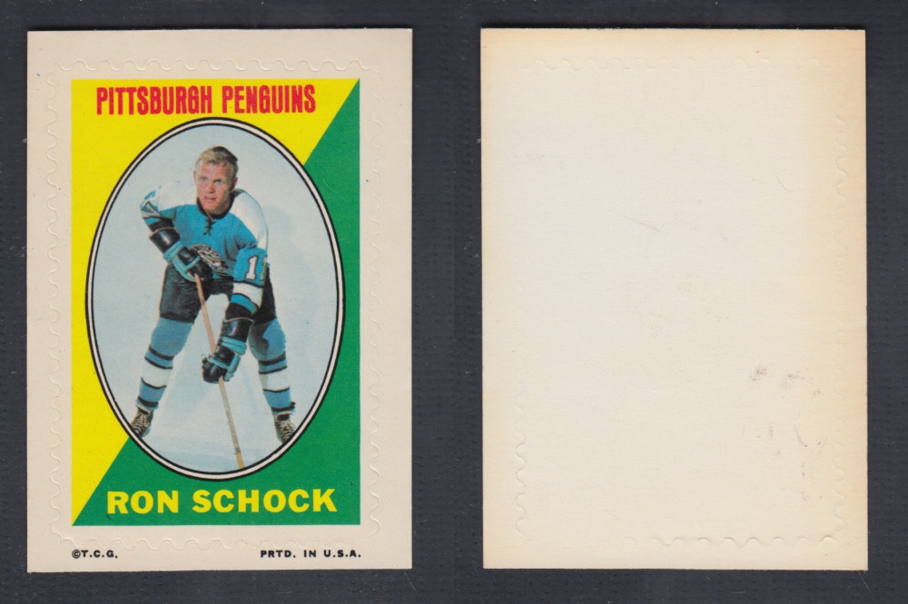 1970-71 O-PEE-CHEE STICKER STAMP R. SCHOCK photo 1970-71 O-PEE-CHEE STICKER STAMP R. SCHOCK photo