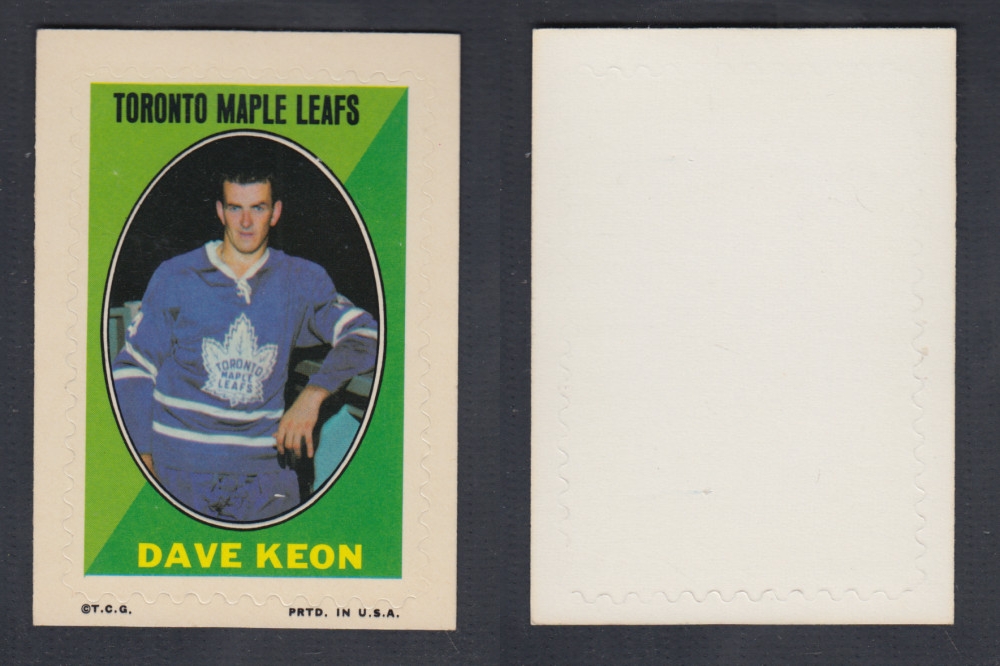 1970-71 O-PEE-CHEE STICKER STAMP D. KEON photo 1970-71 O-PEE-CHEE STICKER STAMP D. KEON photo