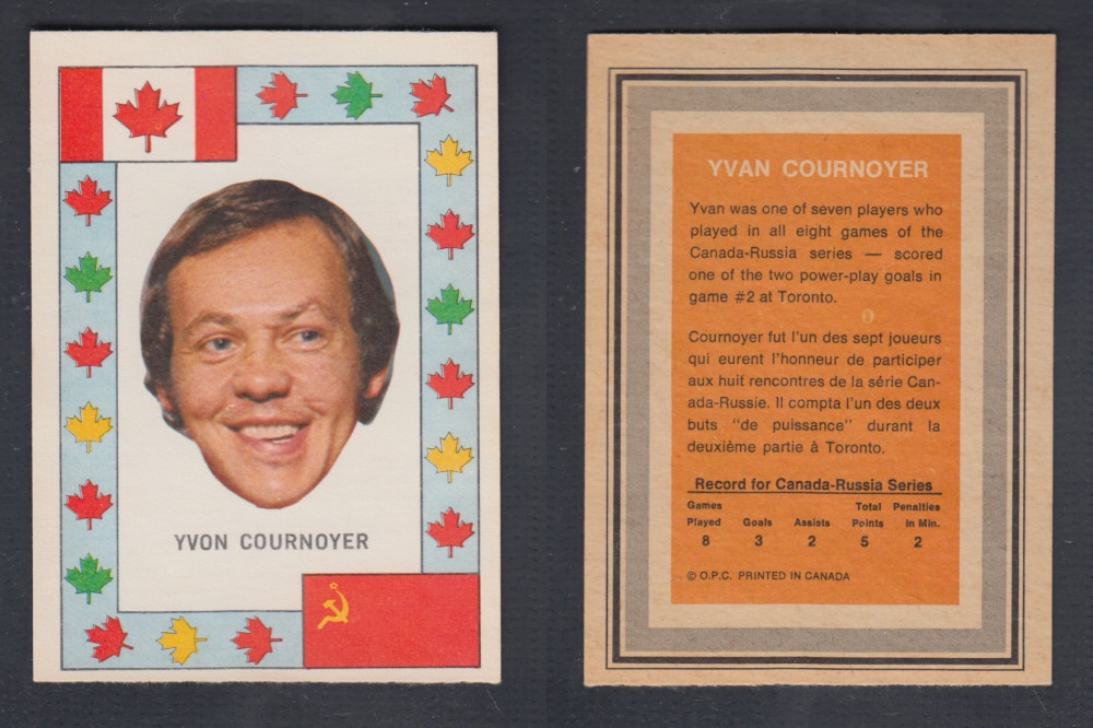 1972-73 O-PEE-CHEE TEAM CANADA Y. COURNOYER photo 1972-73 O-PEE-CHEE TEAM CANADA Y. COURNOYER photo