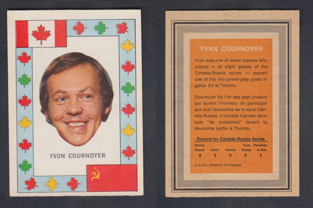 1972-73 O-PEE-CHEE TEAM CANADA Y. COURNOYER photo