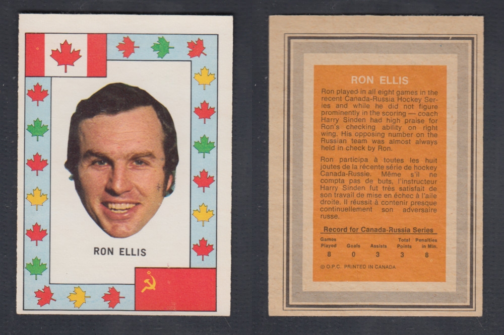 1972-73 O-PEE-CHEE TEAM CANADA R. ELLIS photo