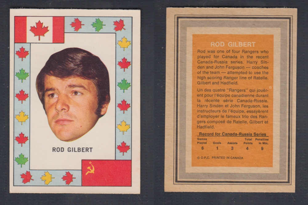 1972-73 O-PEE-CHEE TEAM CANADA R. GILBERT photo