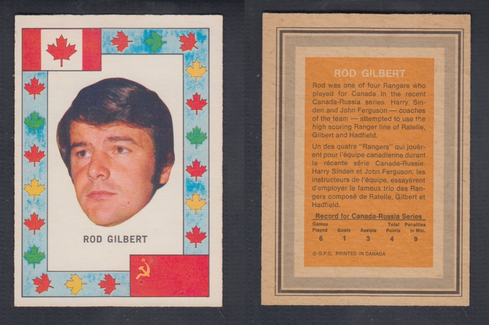 1972-73 O-PEE-CHEE TEAM CANADA R. GILBERT photo