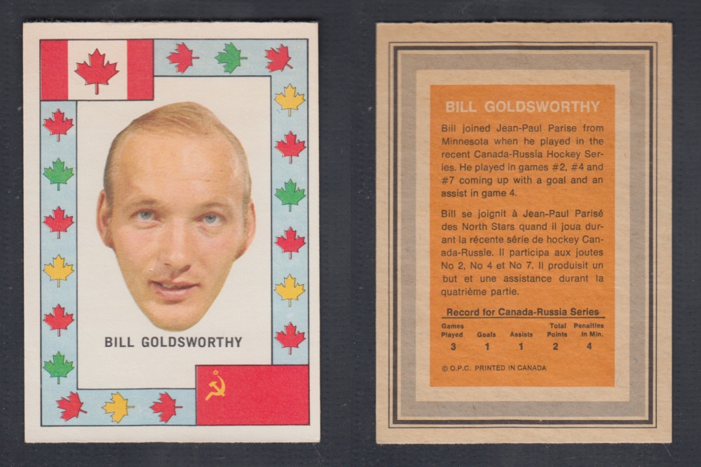 1972-73 O-PEE-CHEE TEAM CANADA B. GOLDSWORTHY photo
