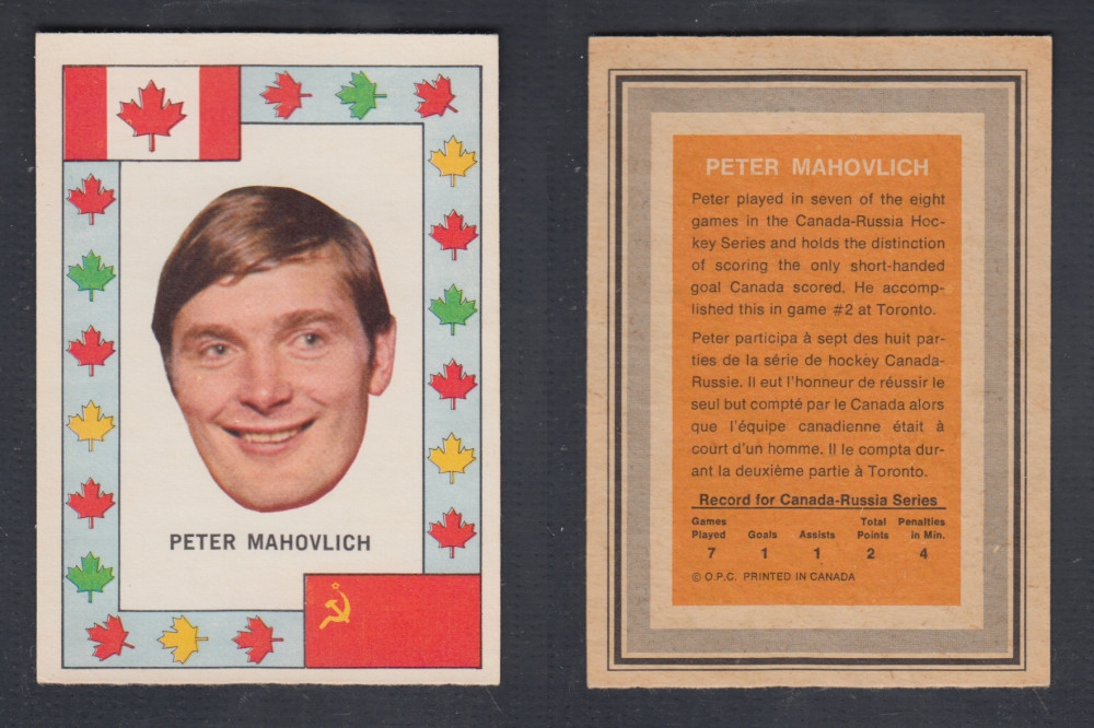 1972-73 O-PEE-CHEE TEAM CANADA P. MAHOVLICH photo 1972-73 O-PEE-CHEE TEAM CANADA P. MAHOVLICH photo