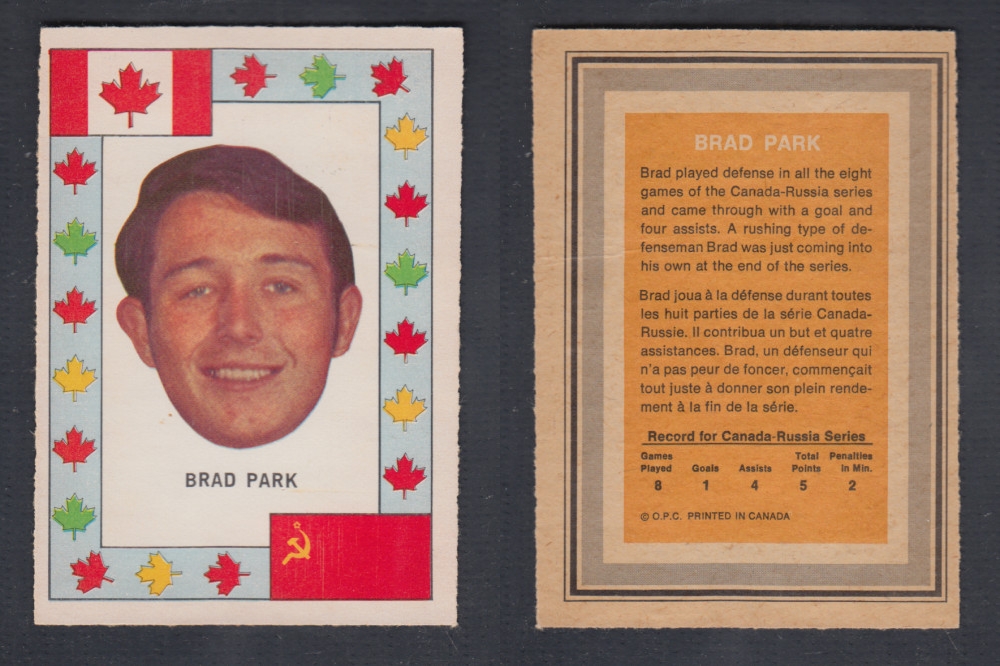 1972-73 O-PEE-CHEE TEAM CANADA B. PARK photo 1972-73 O-PEE-CHEE TEAM CANADA B. PARK photo