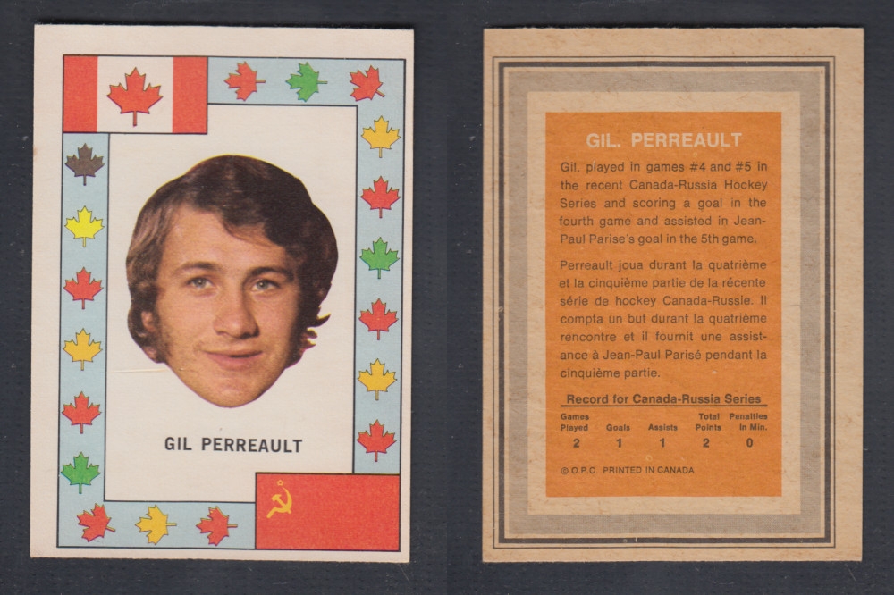 1972-73 O-PEE-CHEE TEAM CANADA G. PERREAULT photo 1972-73 O-PEE-CHEE TEAM CANADA G. PERREAULT photo