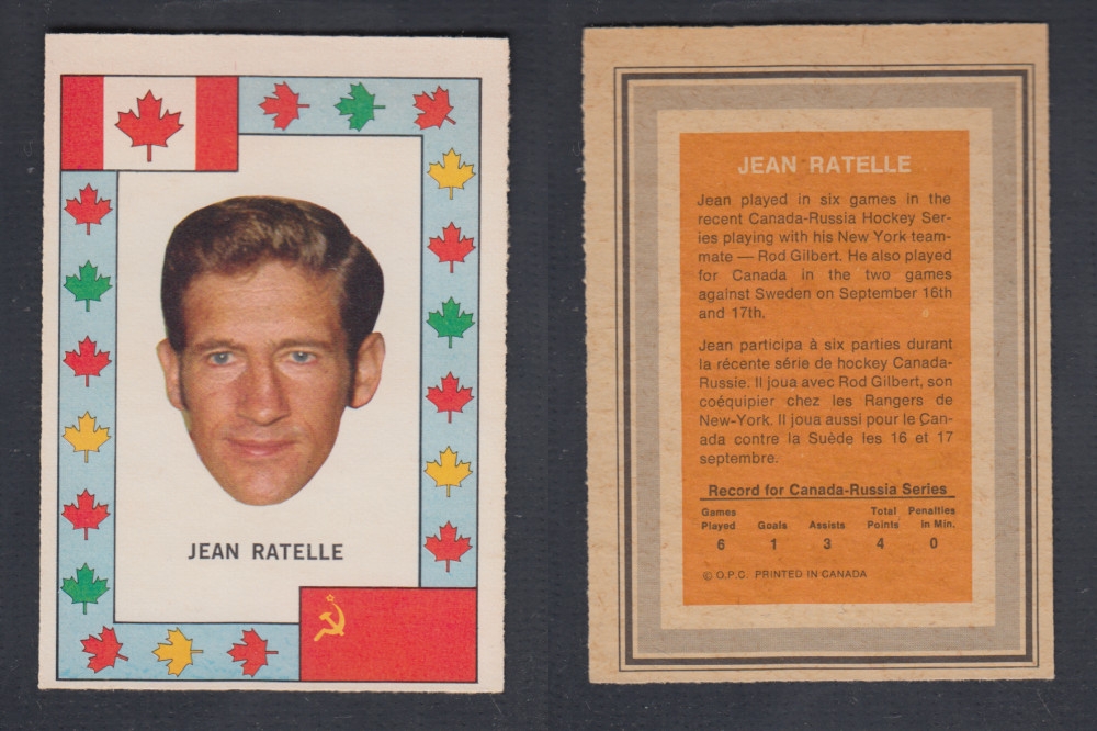 1972-73 O-PEE-CHEE TEAM CANADA J. RATELLE photo