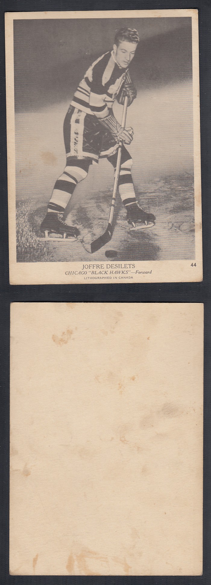 1939-40 O-PEE-CHEE HOCKEY CARD #44 J. DESILETS photo