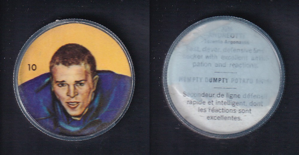 1963 CFL NALLEY'S FOOTBALL COIN #10 J. ANBREOTTI photo 1963 CFL NALLEY'S FOOTBALL COIN #10 J. ANBREOTTI photo