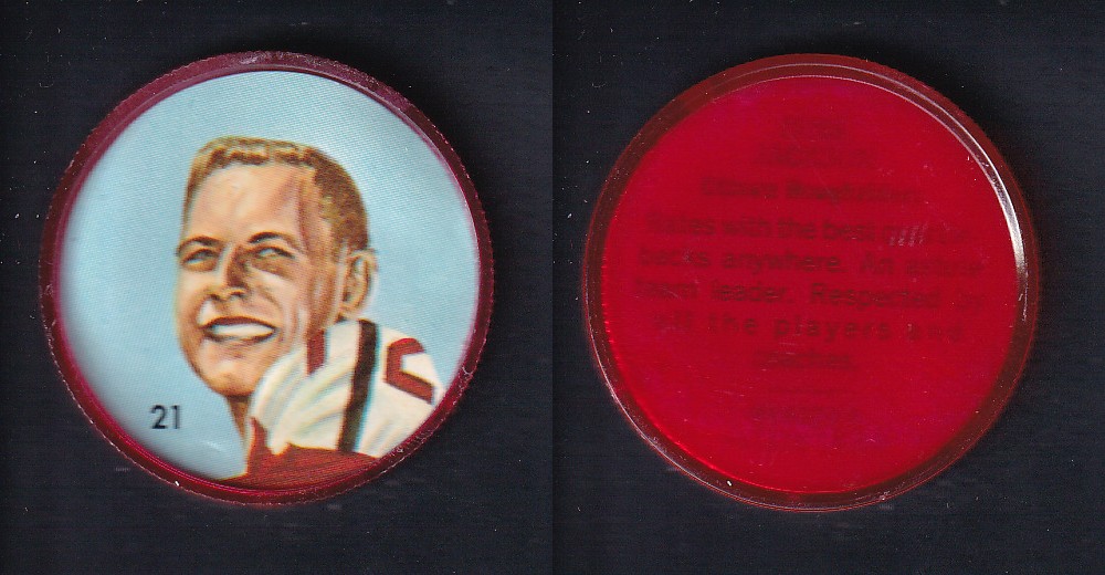 1963 CFL NALLEY'S FOOTBALL COIN #21 R. JACKSON photo 1963 CFL NALLEY'S FOOTBALL COIN #21 R. JACKSON photo