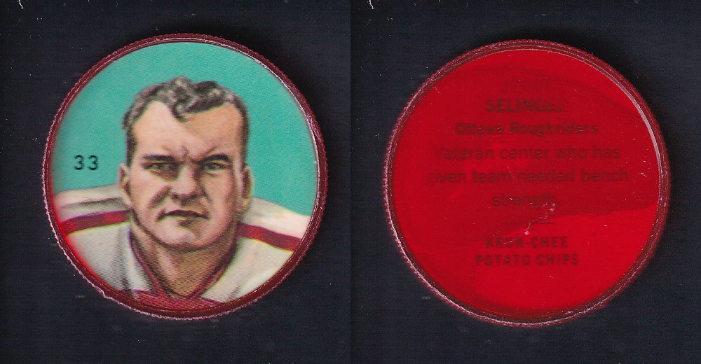 1963 CFL NALLEY'S FOOTBALL COIN #31 F. CLAIR photo 1963 CFL NALLEY'S FOOTBALL COIN #31 F. CLAIR photo