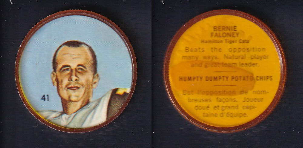 1963 CFL NALLEY'S FOOTBALL COIN #41 B. FALONEY photo 1963 CFL NALLEY'S FOOTBALL COIN #41 B. FALONEY photo