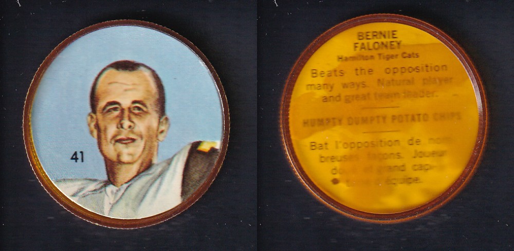 1963 CFL NALLEY'S FOOTBALL COIN #41 B. FALONEY photo 1963 CFL NALLEY'S FOOTBALL COIN #41 B. FALONEY photo