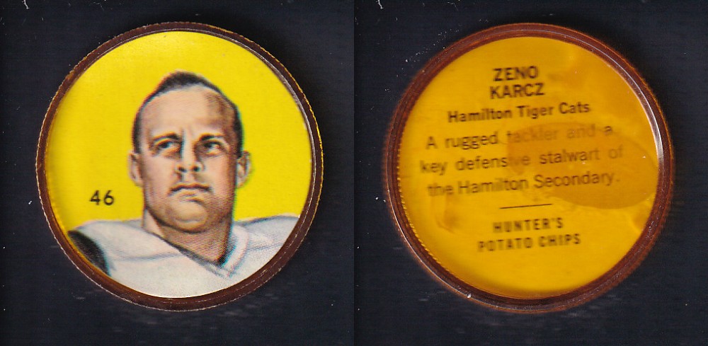 1963 CFL NALLEY'S FOOTBALL COIN #46 Z. KARCZ photo 1963 CFL NALLEY'S FOOTBALL COIN #46 Z. KARCZ photo