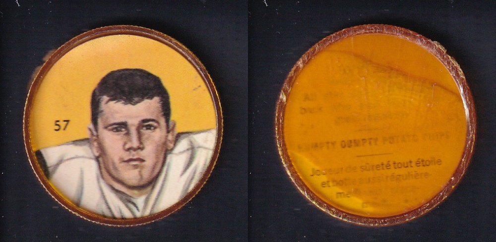 1963 CFL NALLEY'S FOOTBALL COIN #57 D. SUTHERINE photo 1963 CFL NALLEY'S FOOTBALL COIN #57 D. SUTHERINE photo