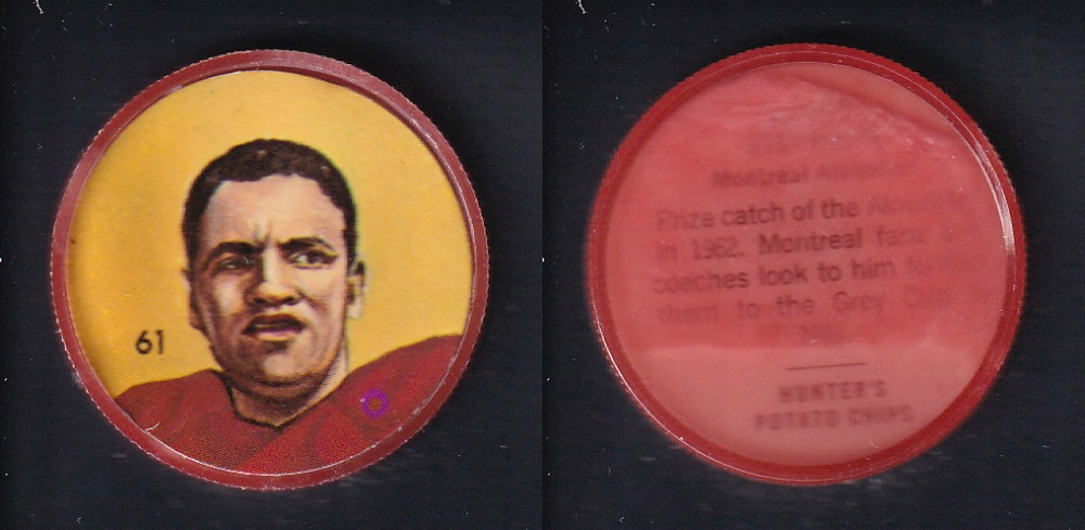 1963 CFL NALLEY'S FOOTBALL COIN #61 S. STEPHENS photo 1963 CFL NALLEY'S FOOTBALL COIN #61 S. STEPHENS photo