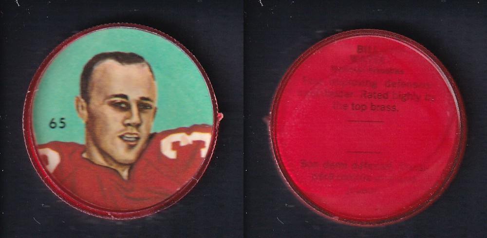 1963 CFL NALLEY'S FOOTBALL COIN #65 B. WAYTE photo 1963 CFL NALLEY'S FOOTBALL COIN #65 B. WAYTE photo