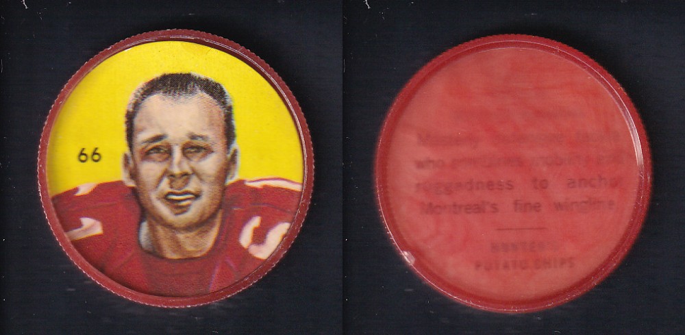 1963 CFL NALLEY'S FOOTBALL COIN #66 E. NICKLA photo 1963 CFL NALLEY'S FOOTBALL COIN #66 E. NICKLA photo