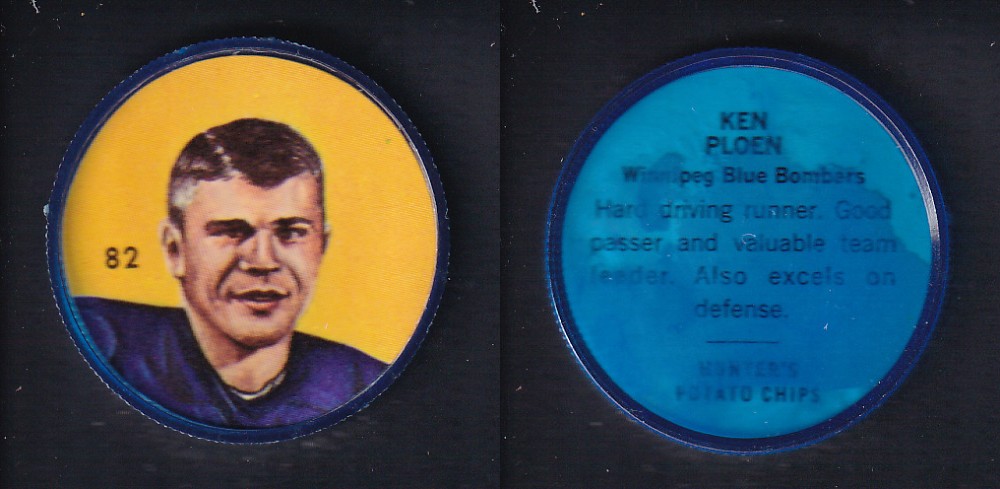 1963 CFL NALLEY'S FOOTBALL COIN #82 K. PLOEN photo 1963 CFL NALLEY'S FOOTBALL COIN #82 K. PLOEN photo