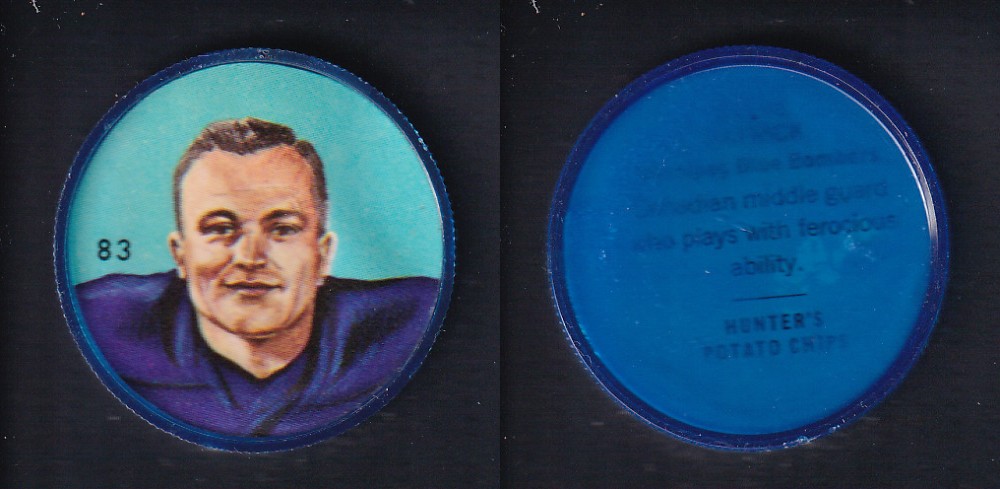 1963 CFL NALLEY'S FOOTBALL COIN #83 S. PATRICK photo 1963 CFL NALLEY'S FOOTBALL COIN #83 S. PATRICK photo