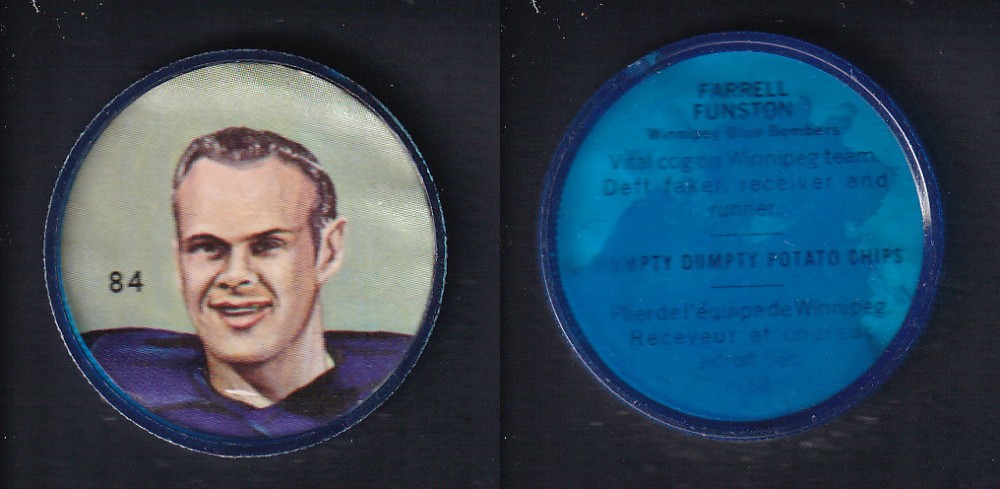1963 CFL NALLEY'S FOOTBALL COIN #84 F. FUNSTON photo 1963 CFL NALLEY'S FOOTBALL COIN #84 F. FUNSTON photo