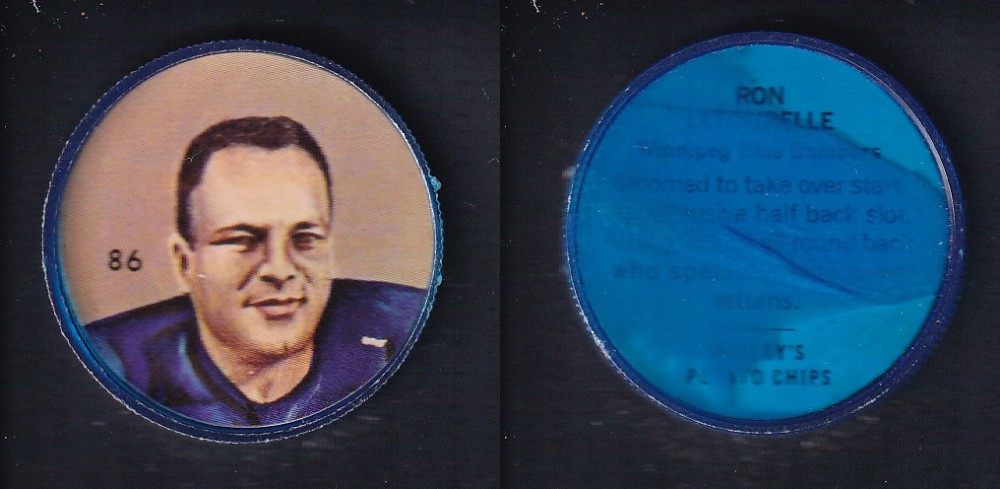 1963 CFL NALLEY'S FOOTBALL COIN #86 R. LATOURELLE photo 1963 CFL NALLEY'S FOOTBALL COIN #86 R. LATOURELLE photo
