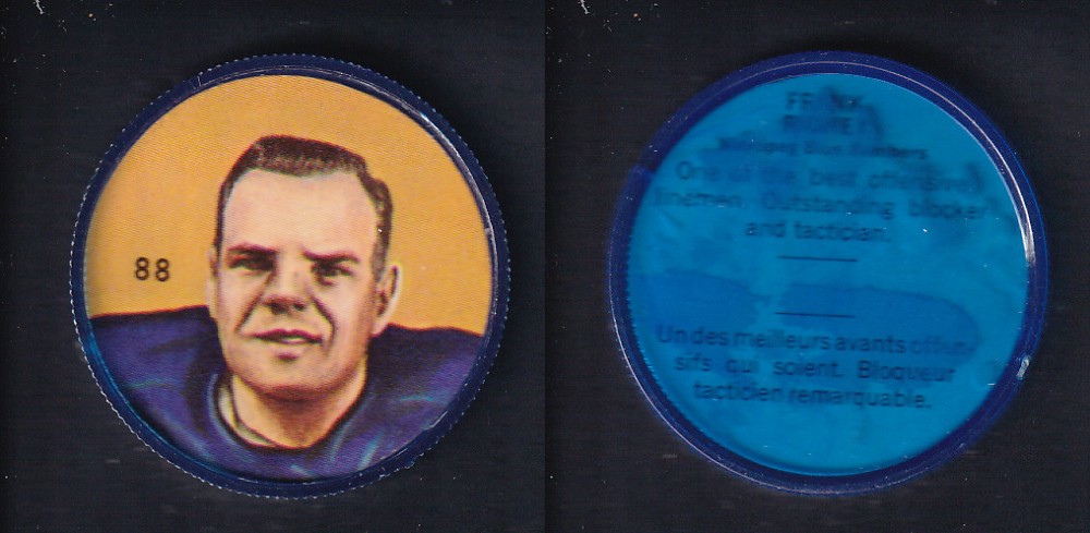 1963 CFL NALLEY'S FOOTBALL COIN #88 F. RIGNEY photo 1963 CFL NALLEY'S FOOTBALL COIN #88 F. RIGNEY photo