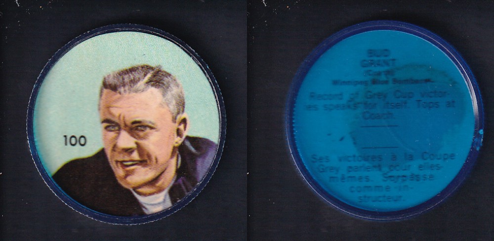 1963 CFL NALLEY'S FOOTBALL COIN #100 B. GRANT photo 1963 CFL NALLEY'S FOOTBALL COIN #100 B. GRANT photo