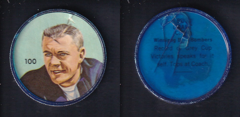 1963 CFL NALLEY'S FOOTBALL COIN #100 B. GRANT photo 1963 CFL NALLEY'S FOOTBALL COIN #100 B. GRANT photo