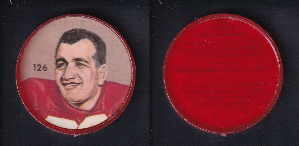 1963 CFL NALLEY'S FOOTBALL COIN #126 D. LUZZI photo 1963 CFL NALLEY'S FOOTBALL COIN #126 D. LUZZI photo