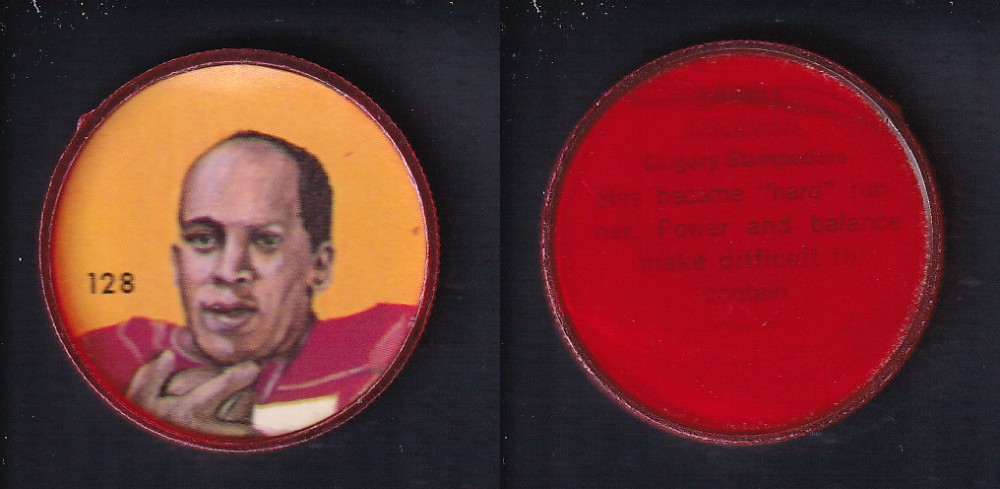 1963 CFL NALLEY'S FOOTBALL COIN #128 L. COLEMAN photo 1963 CFL NALLEY'S FOOTBALL COIN #128 L. COLEMAN photo