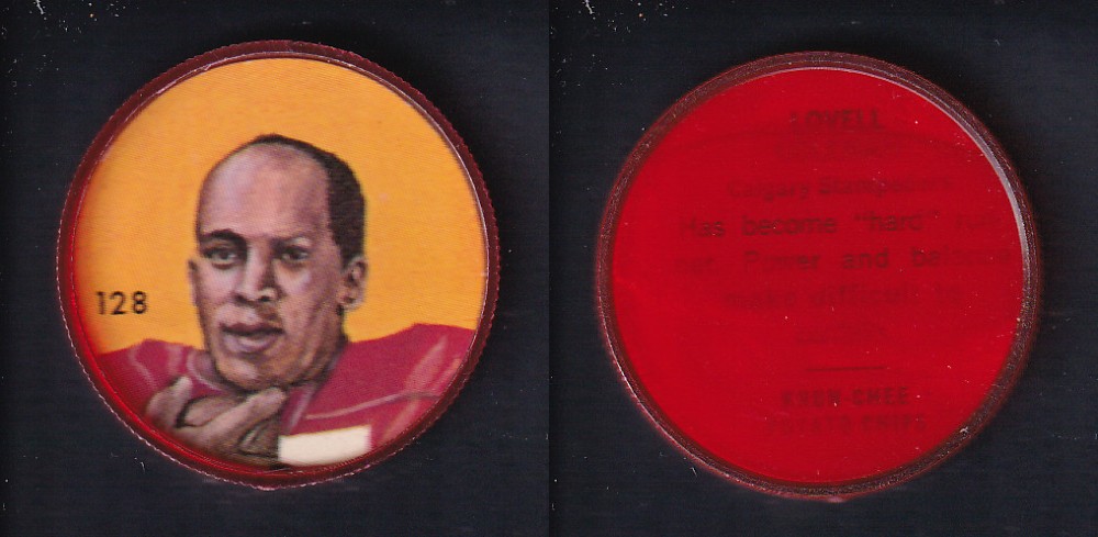 1963 CFL NALLEY'S FOOTBALL COIN #128 L. COLEMAN photo 1963 CFL NALLEY'S FOOTBALL COIN #128 L. COLEMAN photo