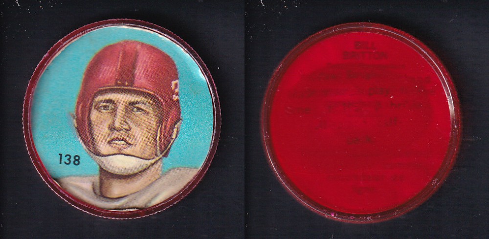 1963 CFL NALLEY'S FOOTBALL COIN #138 B. BRITTON photo 1963 CFL NALLEY'S FOOTBALL COIN #138 B. BRITTON photo