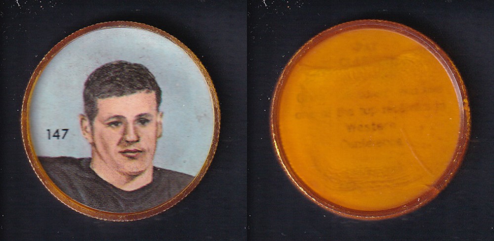 1963 CFL NALLEY'S FOOTBALL COIN #147 P. CLARIDGE photo 1963 CFL NALLEY'S FOOTBALL COIN #147 P. CLARIDGE photo