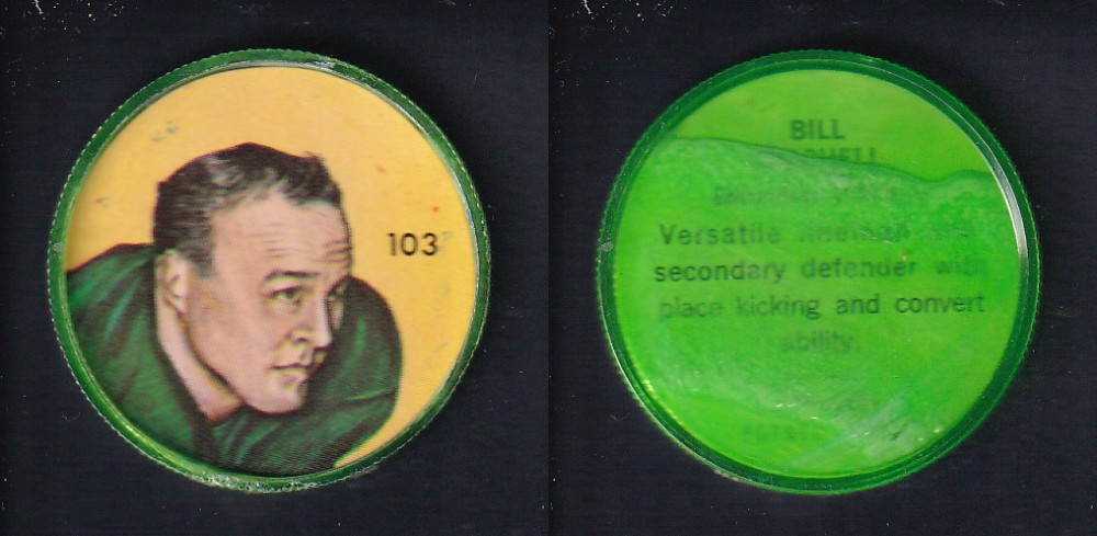 1963 CFL NALLEY'S FOOTBALL COIN #103 B. MITCHELL photo 1963 CFL NALLEY'S FOOTBALL COIN #103 B. MITCHELL photo