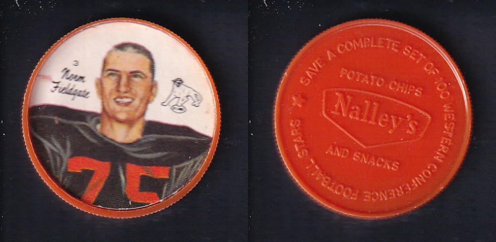 1964 CFL NALLEY'S FOOTBALL COIN #3 N. FIELDGATE photo 1964 CFL NALLEY'S FOOTBALL COIN #3 N. FIELDGATE photo