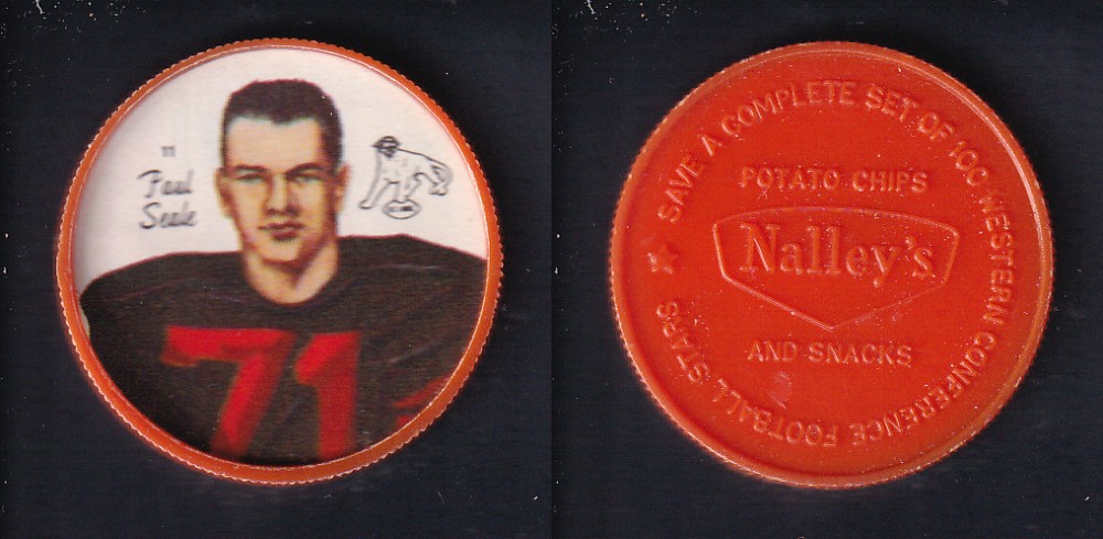 1964 CFL NALLEY'S FOOTBALL COIN #11 P. SEALE photo 1964 CFL NALLEY'S FOOTBALL COIN #11 P. SEALE photo