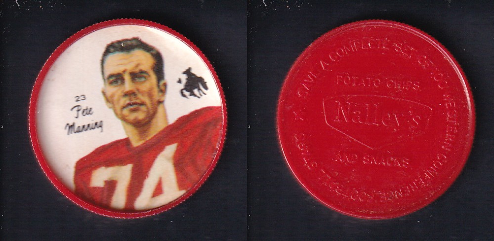 1964 CFL NALLEY'S FOOTBALL COIN #23 P. MANNING photo 1964 CFL NALLEY'S FOOTBALL COIN #23 P. MANNING photo