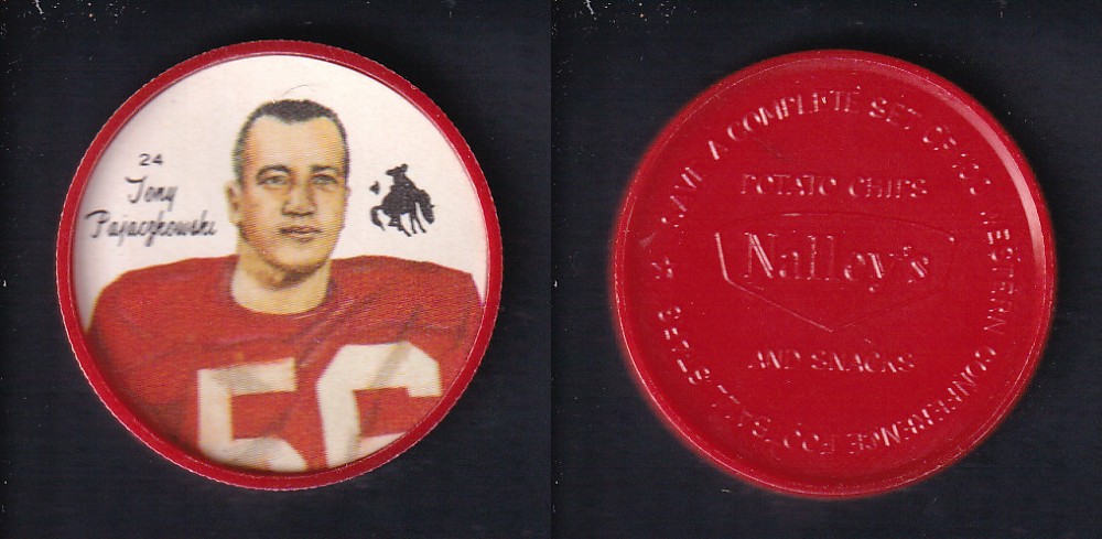1964 CFL NALLEY'S FOOTBALL COIN #24 T. PAJACZKOWSKI photo 1964 CFL NALLEY'S FOOTBALL COIN #24 T. PAJACZKOWSKI photo