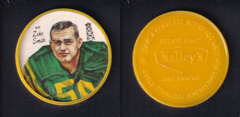 1964 CFL NALLEY'S FOOTBALL COIN #48 Z. SMITH photo 1964 CFL NALLEY'S FOOTBALL COIN #48 Z. SMITH photo