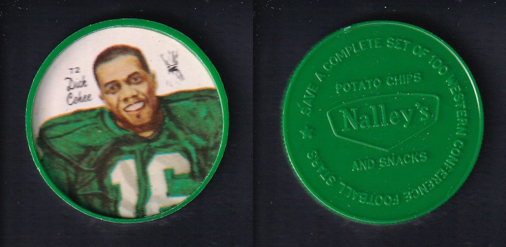 1964 CFL NALLEY'S FOOTBALL COIN #72 D. COHEE photo 1964 CFL NALLEY'S FOOTBALL COIN #72 D. COHEE photo