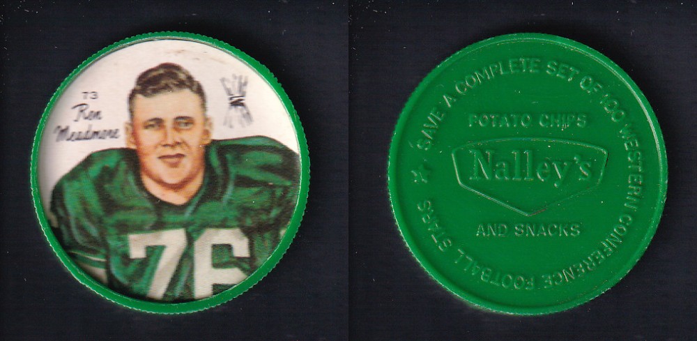1964 CFL NALLEY'S FOOTBALL COIN #73 R. MEADMORE photo 1964 CFL NALLEY'S FOOTBALL COIN #73 R. MEADMORE photo